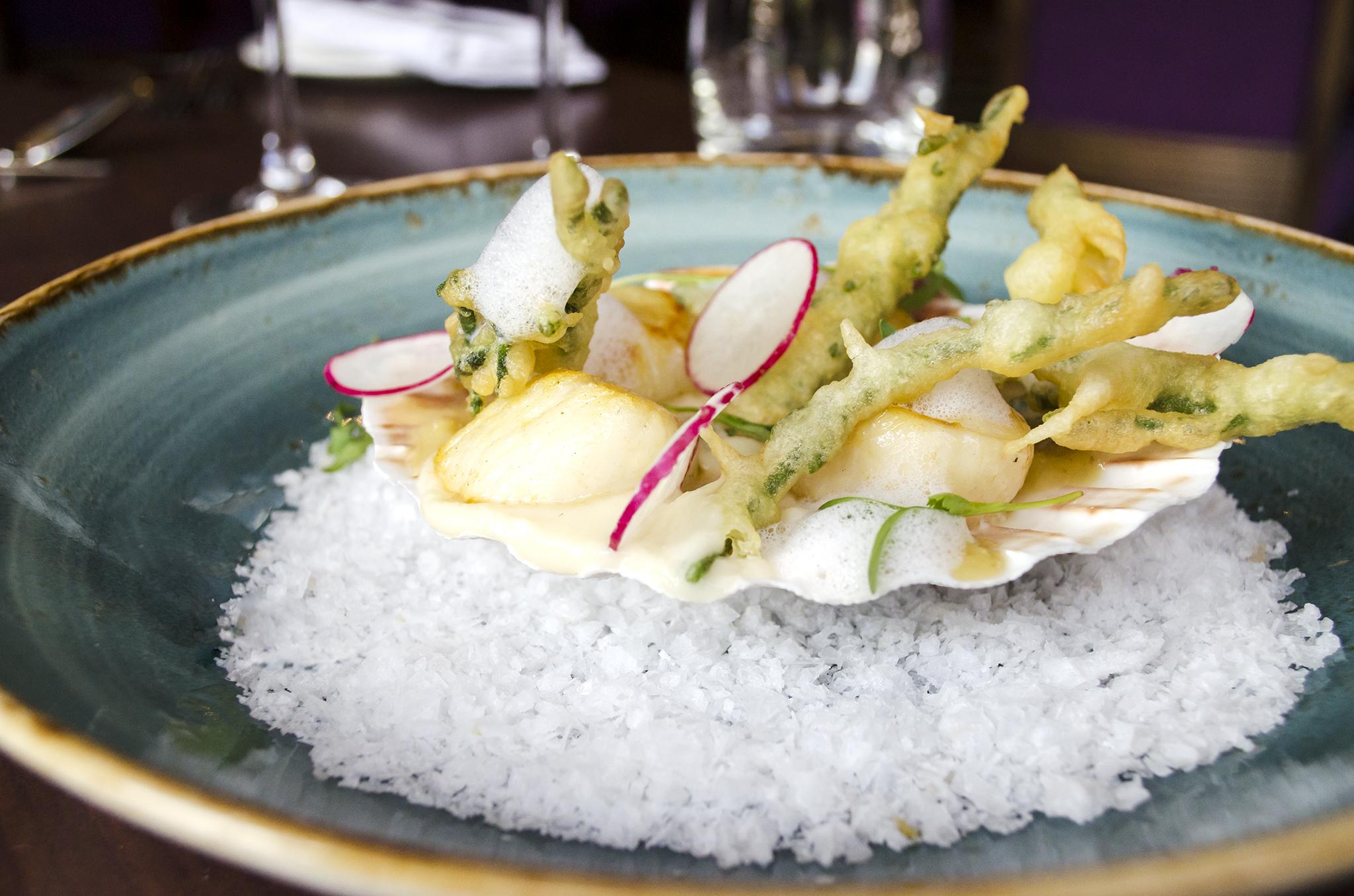 Hotel The Bonham EDI Exterior foto Asparagus and scallop